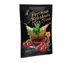 Концентрат витаминного чая Брусника, клюква, мед и мята 50г