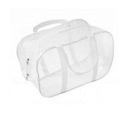 Белая небольшая сумка в роддом СуперМама (30*20*13 см)