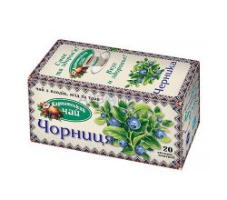 Карпатский чай Черника в пакетиках 20шт