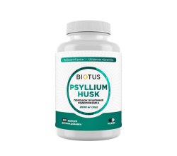 Порошок шелухи подорожника Psyllium Husk Biotus 2000 мг 200 капсул